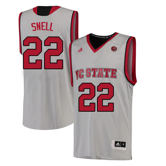 Men #22 Jordan Snell NC State Wolfpack College Basketball Jerseys Sale-White